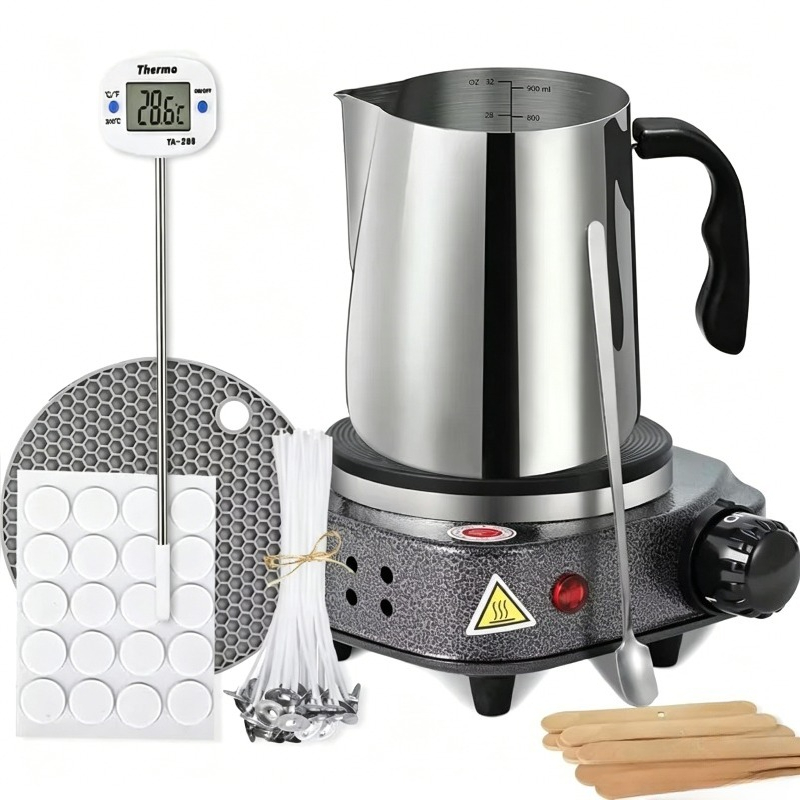 Candle Making Thermometer - Full Candle Making Set: Hot Plate,