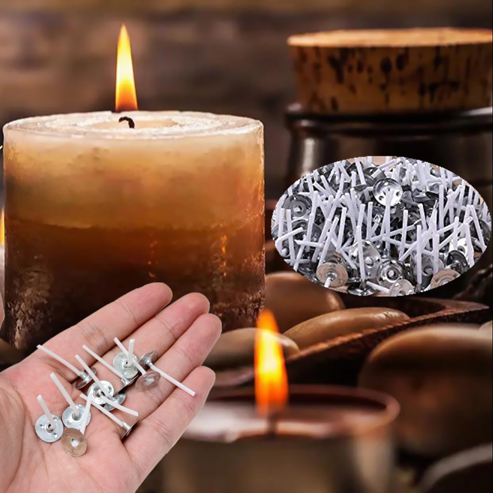 Cotton Wick Pre Tabbed - 2.6/6cm 8-25 PCS Candle Wicks with