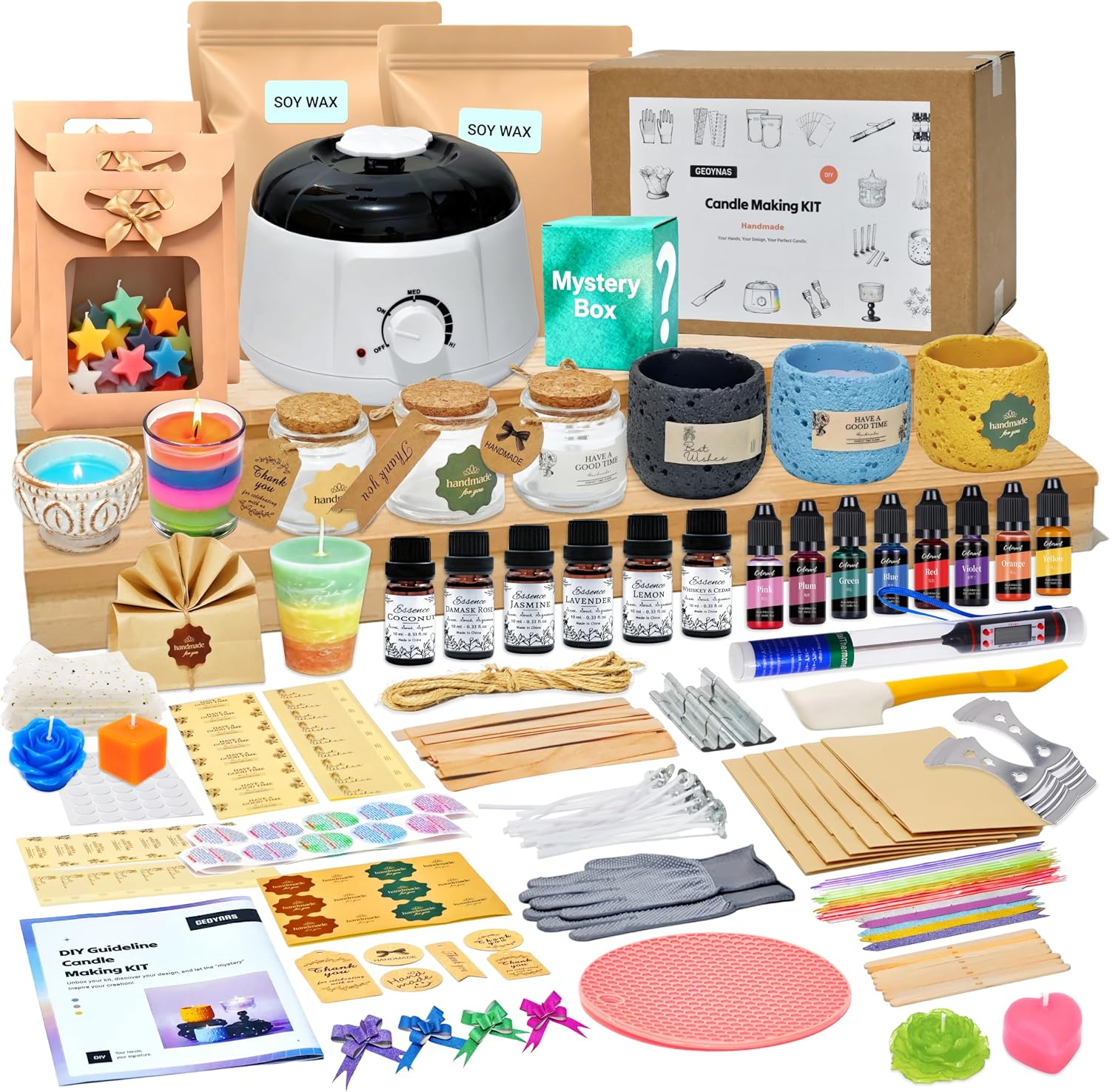 Candle Making For Beginners - 128pcs Candle Making Kit for Adults