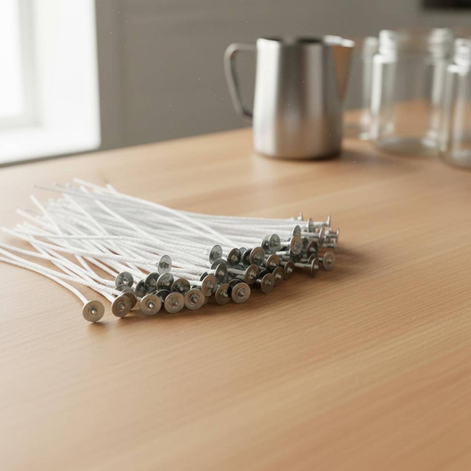 50 Pieces Cotton Candle Wicks  - Cotton Wick Pre Tabbed ulasan dan harga