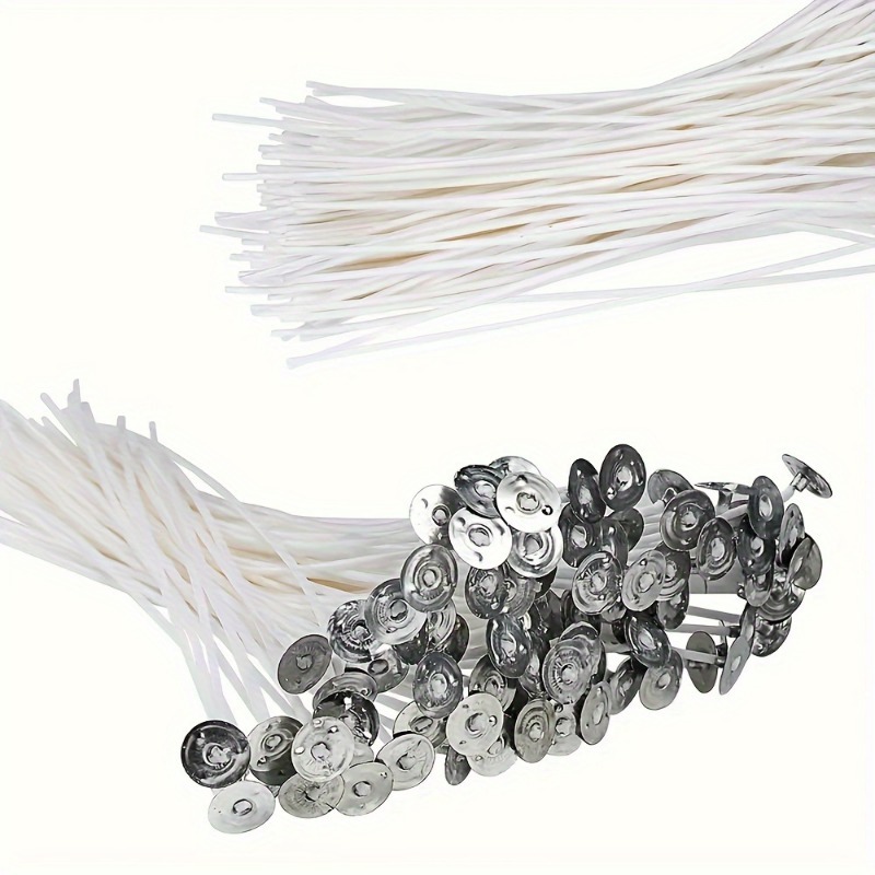 6-20cm 100pc Smokeless Candle  - Cotton Wick Pre Tabbed ulasan dan harga
