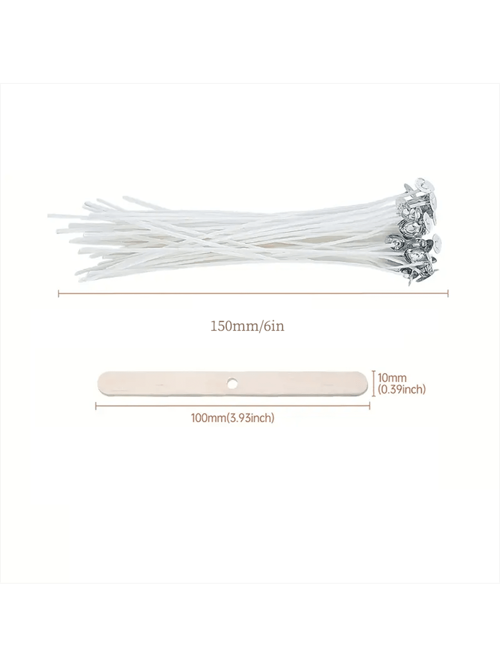 100Pcs Cotton Candle Wick 15cm - Candle Making Kit For Adults ulasan dan harga