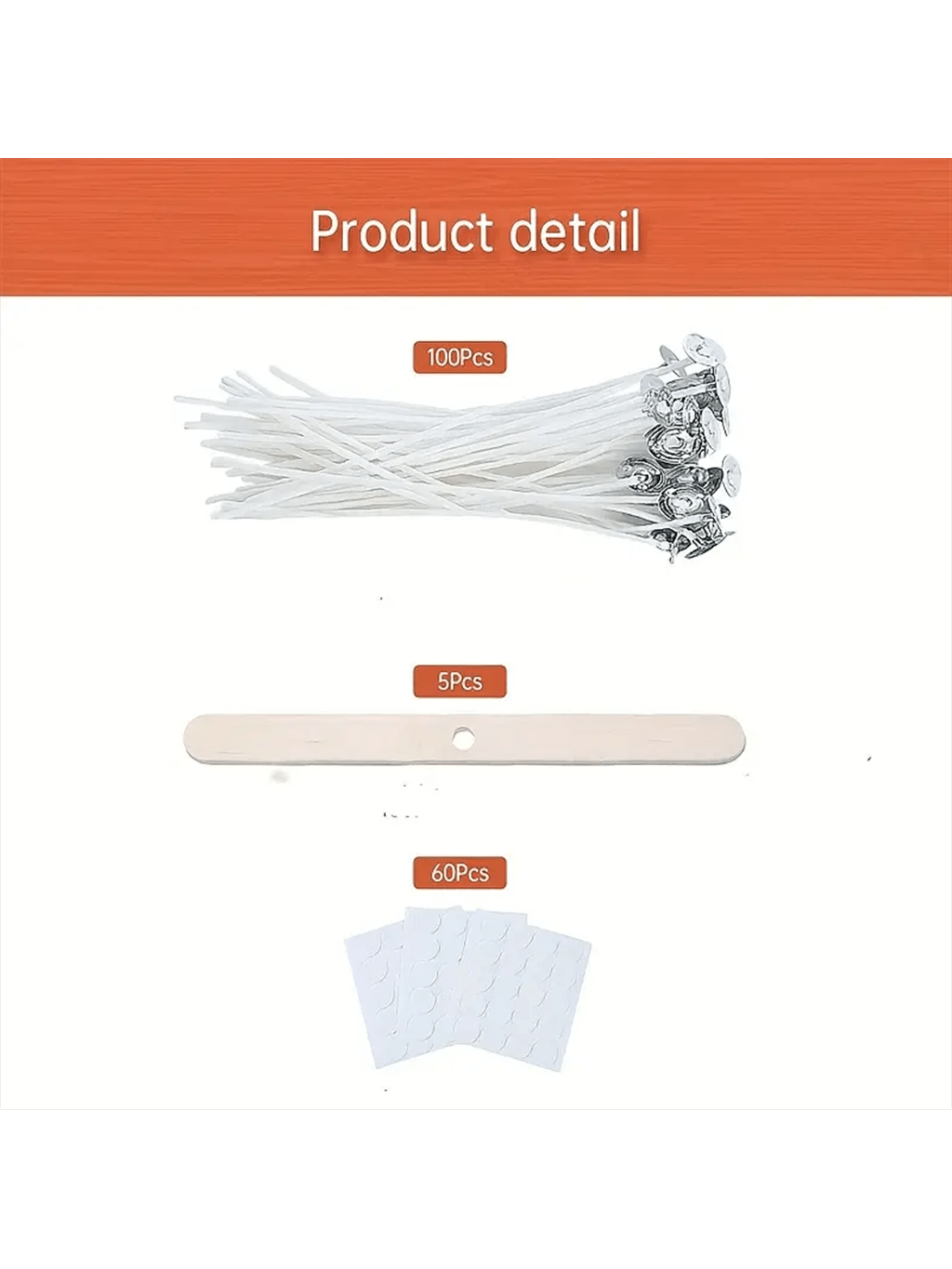 100Pcs Cotton Candle Wick 15cm - Candle Making Kit For Adults ulasan dan harga