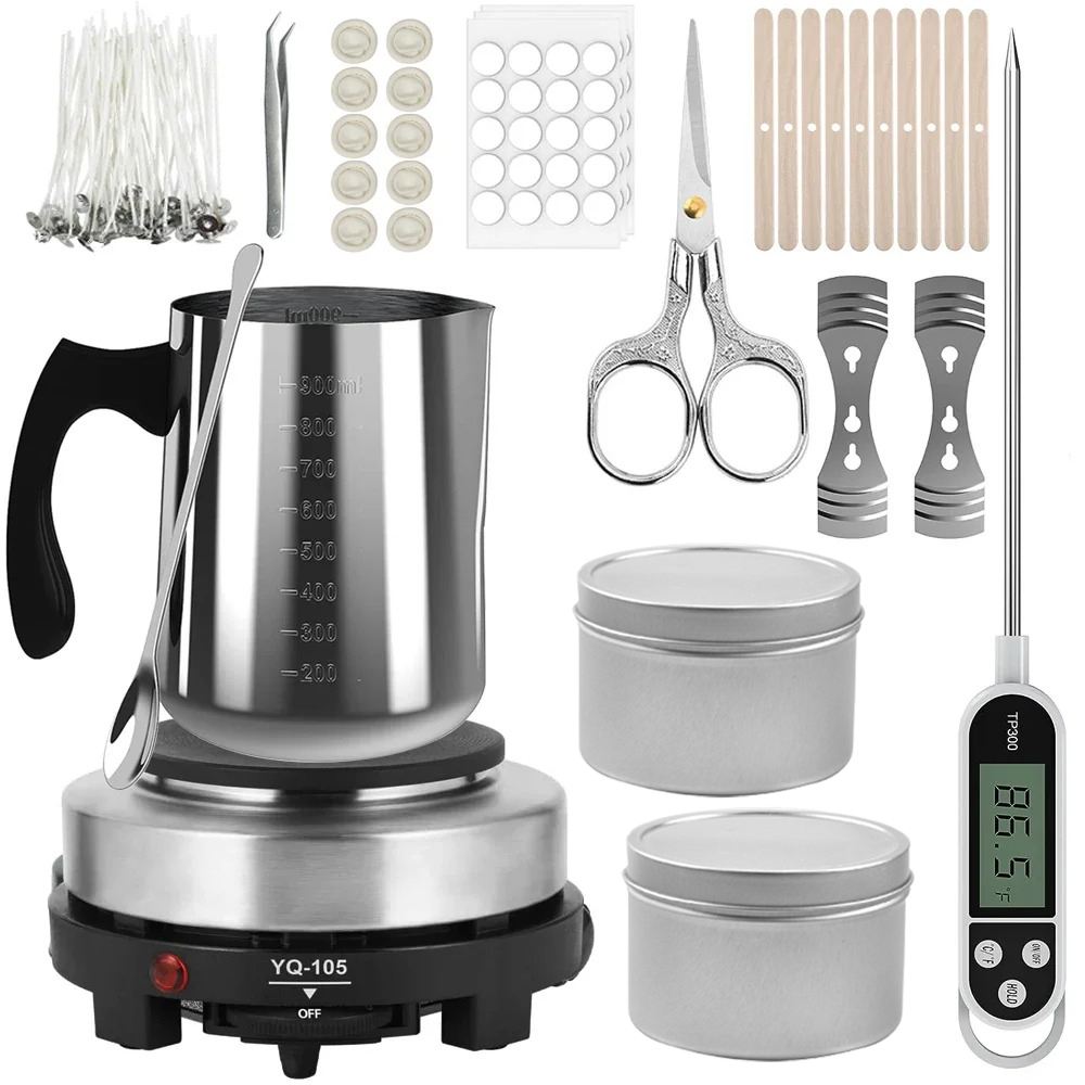Candle Pouring Pot with Electr - Candle Making Kit For Adults ulasan dan harga
