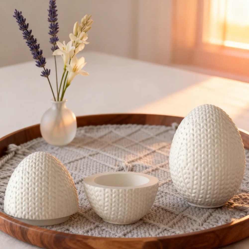 diy knitting yarn egg shaped o - Candle Making Yarn ulasan dan harga