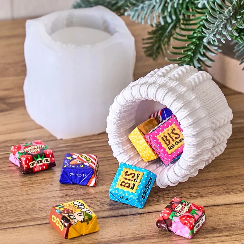 Knitted Yarn Candle Jar Silico - Candle Making Yarn ulasan dan harga