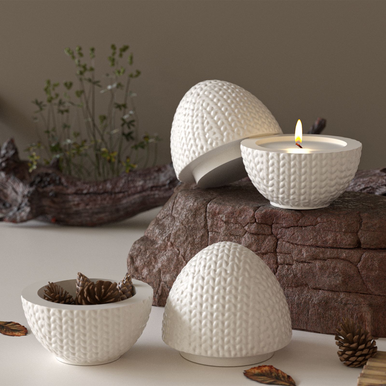 DIY Knitting Yarn Egg Epoxy Si - Candle Making Yarn ulasan dan harga