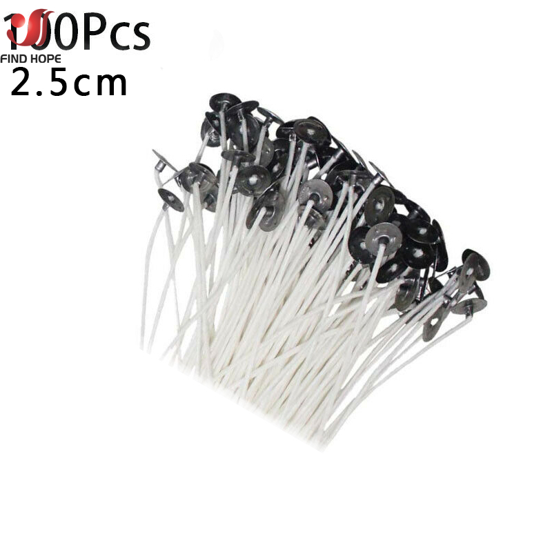 100pcs Smokeless Candle Wicks  - Cotton Wick Pre Tabbed ulasan dan harga