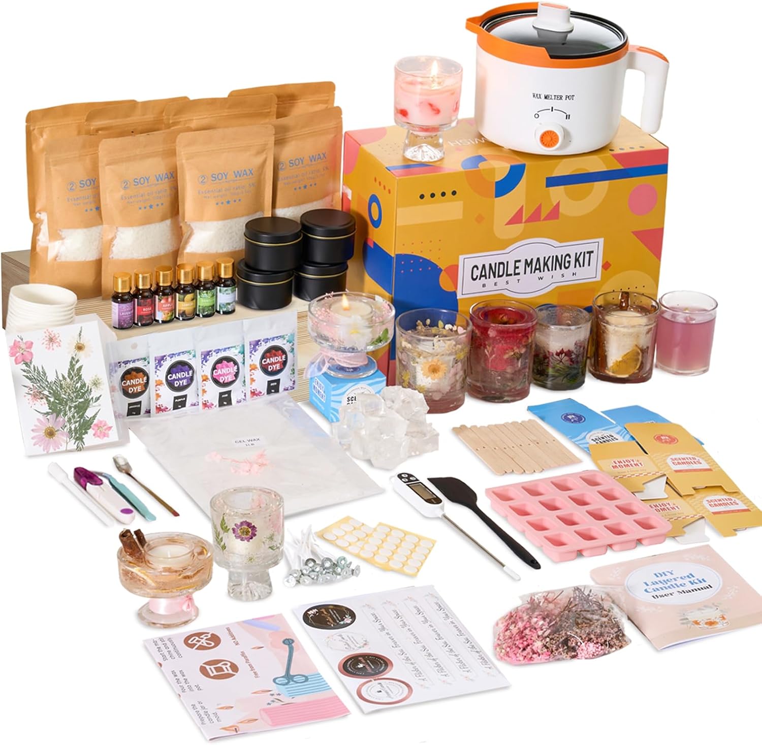 2-in-1 Soy & Jelly Wax DIY Can - Candle Making For Beginners ulasan dan harga