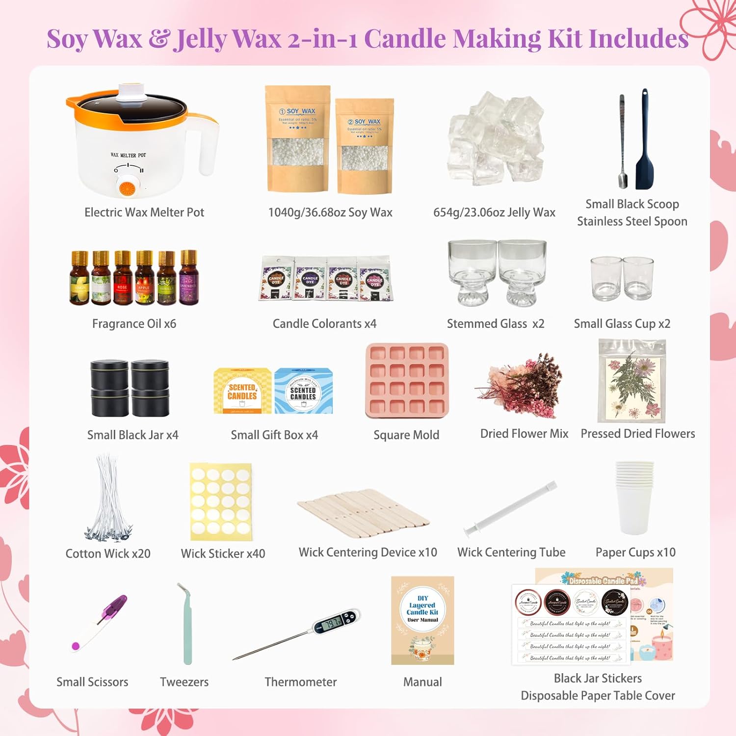 2-in-1 Soy & Jelly Wax DIY Can - Candle Making For Beginners ulasan dan harga