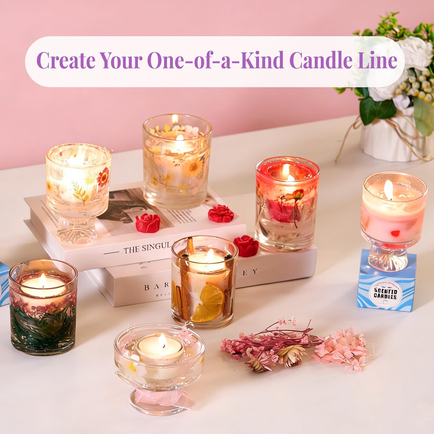 2-in-1 Soy & Jelly Wax DIY Can - Candle Making For Beginners ulasan dan harga