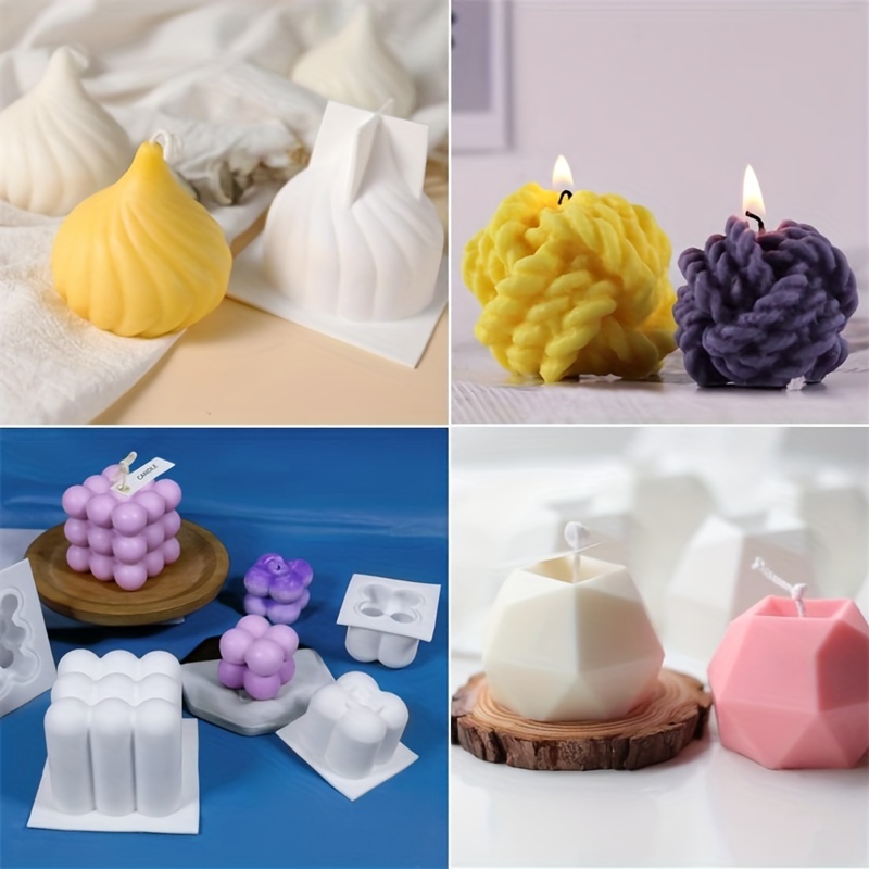 6pcs silicone candle mold set  - Candle Making Yarn ulasan dan harga