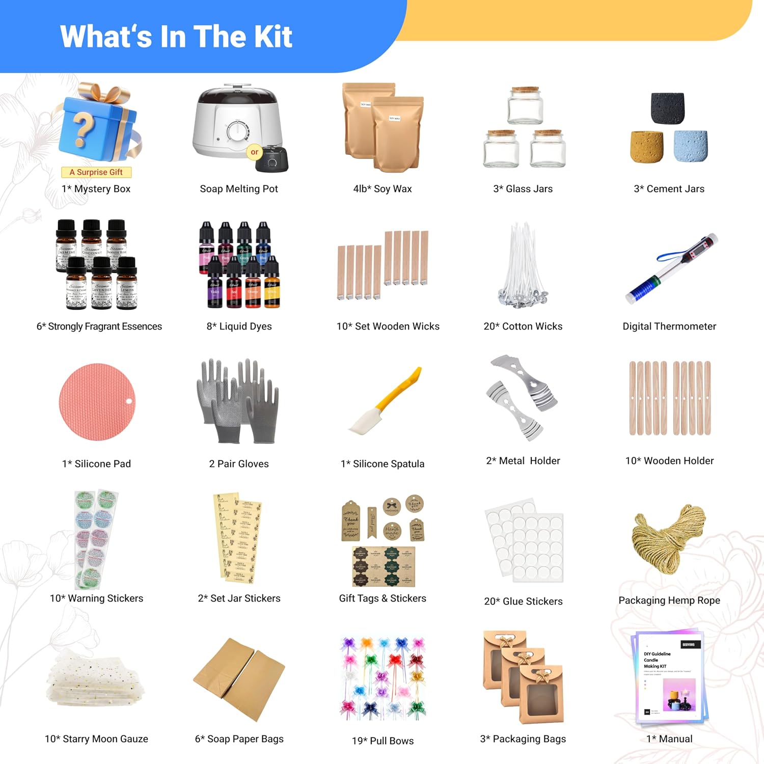 128pcs Candle Making Kit for A - Candle Making For Beginners ulasan dan harga