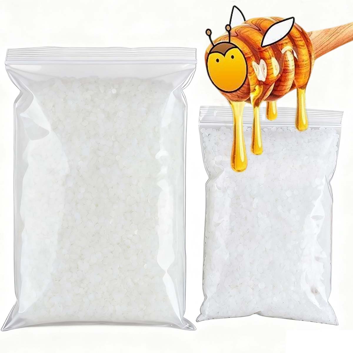 200g-1000g White Beeswax Pure  - Candle Making With Beeswax ulasan dan harga